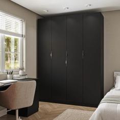 Guarda Roupa Modulado 4 Portas com Cabideiro Hera CabeCasa MadeiraOrig