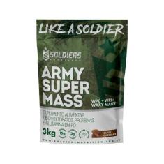 Hipercalórico Army Super Mass - 3Kg - Soldiers Nutrition, Chocolate