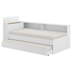 Bicama Com Baú Para Colchão 78 X 188 Cm Multimóveis Branca