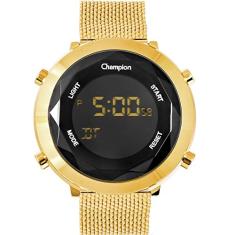 Relógio Champion Feminino Ref: Ch40062u Digital Dourado