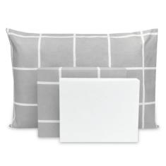 Jogo de Lençol Solteiro 3 pçs Percal Flex Estampado 400 Fios Toque Ace