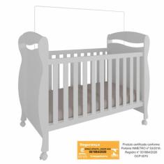 Berço Americano Moveis Peroba  Junior mini cama  MDF, Branco