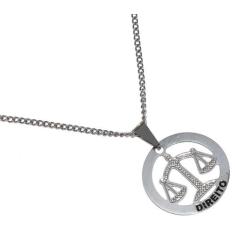 Colar Cordão Minha Profissão Direito Justiça Advogada Inox - Milena Fo