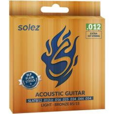 Encordoamento Solez Violão Aço 012 SLATB12 Bronze