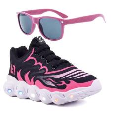 Tenis Infantil De Led Meninas Calce Facil Desenhos Luzinha LIGHT + Ocu