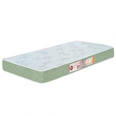 Colchão Solteiro Sleep Max Espuma D33 100X200X15Cm Branco/Verde - Cast