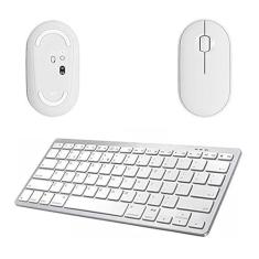 BDNET, Mouse E Teclado Bluetooth Para iPad Air 5 10,9 2022 Branco