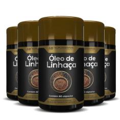 5X Oleo De Linhaça 60Caps Premium Hf Suplementos