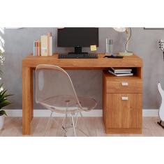 Mesa Computador Melissa c/ 1 Porta e 1 Gaveta Cinamomo - Permóbili