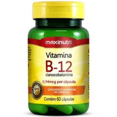 Vitamina B12 100% Idr Com 60 Cápsulas - Maxinutri