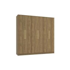 Guarda-roupa 6 Portas 4 Gavetas Kappesberg Adapt Nogueira
