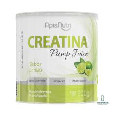 Creatina Pump Juice 200g Sabor Limão APISNUTRI