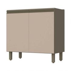 Balcão Cozinha 2 Portas Henn 80Cm Duna cristal