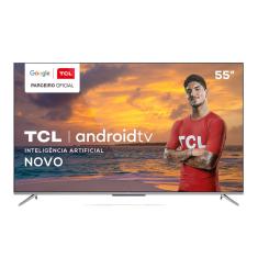 Smart TV LED 55 TCL 4K Android 3 HDMI 2 USB Wi-Fi - Preto