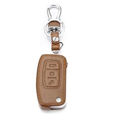Capa para porta-chaves do carro Bolsa para porta-chaves inteligente de couro, adequado para Ford Ecosport Mondeo 3 Focus 3 2 Kuga Explorer, porta-chaves do carro ABS Smart porta-chaves do carro
