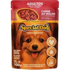 Sache Special Dog Adulto Raça Peq. Carne 100G Cx 12 Uni