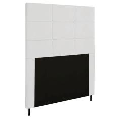 Cabeceira Luna Para Cama Box Solteiro 90 Cm Corino Branco