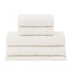 Jogo de Toalhas Buddemeyer Botanique Extra Soft Banho Marfim 5 peças