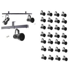 Kit 28 Spot Trilho Perfilado Eletro calha Par20 Bulbo OL7 - Hiperlight