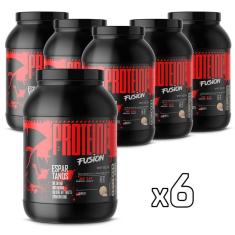 6x Whey Protein Fusion Isolate 900g - Kit Atacado Cx Fechada-Unissex