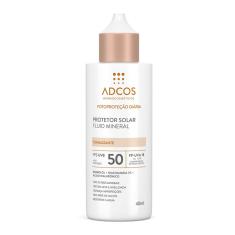 Protetor Solar Facial Adcos Fluid Mineral FPS50 Tonalizante 40ml