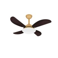 Ventilador Teto Fly Dourado 4 Pás Salasilencioso Ventax 220V