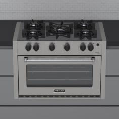 Fogao a Gas de Embutir 5 Bocas Venax Gaudi Line Inox