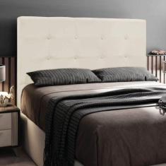 Cabeceira Casal Queen Cama Box 160cm para Quarto Luna Suede M11 - D'Ro