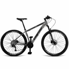 Bicicleta Aro 29 Cripto 24v Acera Freio Hidraulico Trava/k7, Grafite, 