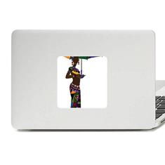 Vestidos femininos negros aborígenes africanos decalque vinil paster laptop adesivo decoração PC