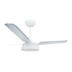 Ventilador De Teto Tron Citrino Led 3 Pás Branco / Transpare