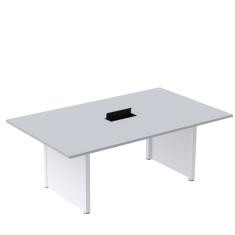 Mesa de Reunião 2000x1400 Mrcpb2014pp Cinza/Branco