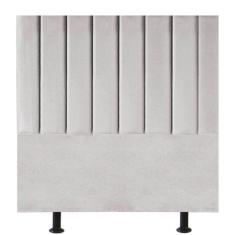 Cabeceira De Cama Solteiro Box 100 Cm Taís Suede cinza Claro