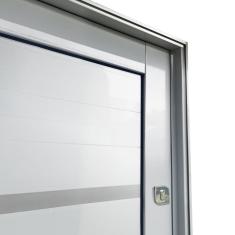 Porta Pivotante Lambril Premium com Puxador Lado Esquerdo Elite 216x120 Branco