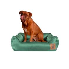Cama Basic Colchonete Almofada Para Cachorro ou Gato Caminha Pet - Mabuu Pet. Verde, Tamanho 2, 48Cm X 38Cm X 15Cm