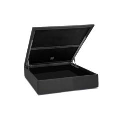 Cama Box Baú Universal Casal Suede Gray (138x188x35) - Ortobom
