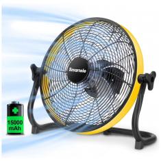 Smartele FF16 Ventilador de Piso com 3 Velocidades, 110V, Amarelo