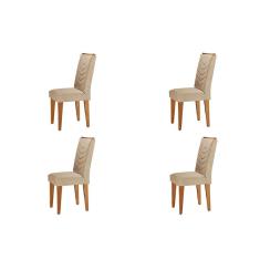 Conjunto Com 4 Cadeiras Para Sala de Jantar Liz Rufato