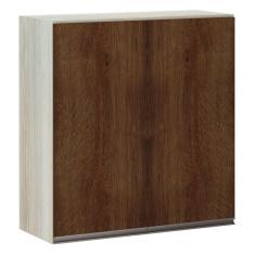 Armário Luciane 70cm 2 Portas Luci Legno Crema C/Nogueira