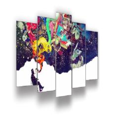 Quadro Decorativo Eco Decor Psicologia 05 Mod419 5 Peças