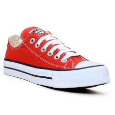 Tênis Feminino Star Authentic Kalum All Casual Modinha, 36, Vermelho