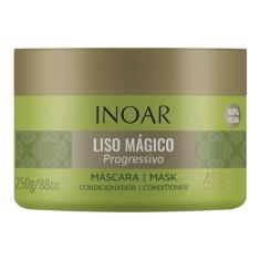 Inoar, Liso Mágico Máscara Capilar – Alinhamento, Hidratação e Efeito Liso Progressivo com Óleo de Argan - 250g