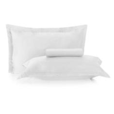 Jogo De Cama Solteiro 03 Peças Toque Acetinado Branco
