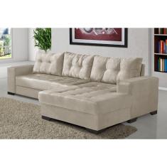 Sofá 2 Lugares com Chaise Bia Império Estofados