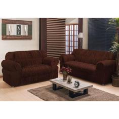 Capa para Sofá 2 e 3 lugares Elasticada King Malha Grossa Peixe