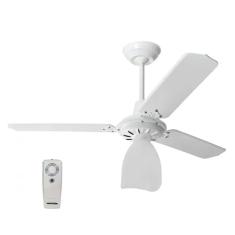 Ventilador de Teto Lumi Branco pás Brancas com Controle Remoto (110, Volts)