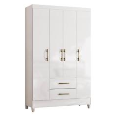 Guarda Roupa Solteiro Paraty 4 Portas e 2 Gavetas - Moval