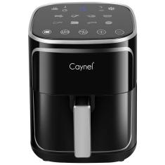 Air Fryer Antiadernete 5 Litros com 8 Predefinições e Controle Digital, 110V 1400W, CAYNEL, Preta