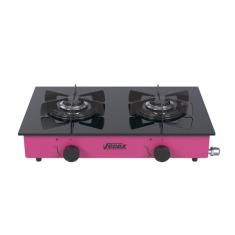 Fogao de Mesa 2 Bocas Venax Flamalar Vitreo Pink Gas Glp