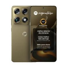 Smartphone Motorola Signature 6.8” 512GB 5G 165Hz Câmera Tripla 50MP 